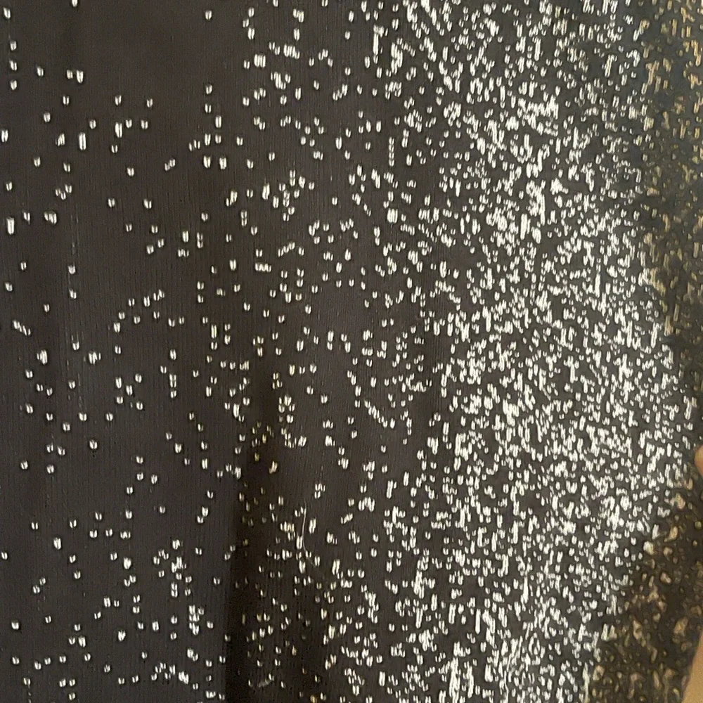 Nic & Zoe long leggings.  Black with cream splatter.  Good condition.  Size Med. - Picture 2 of 3